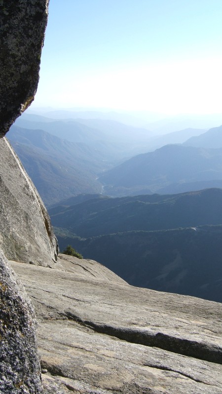 Climbing up the trail to Moro Rock