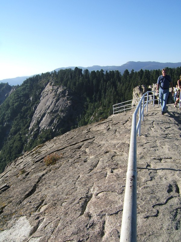 Top of Moro Rock, looking back north