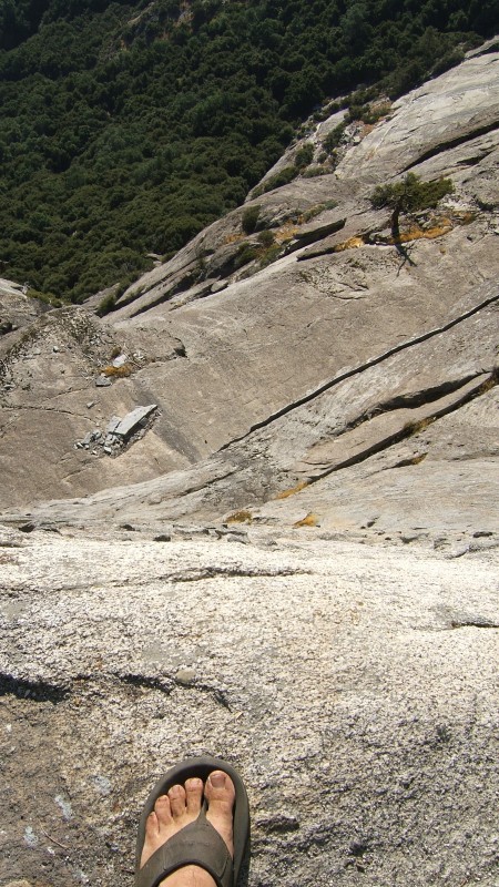 Long drop from the top of Moro Rock