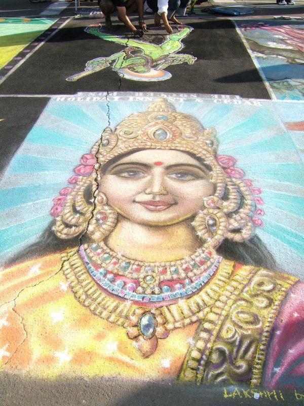 Indian chalk painting