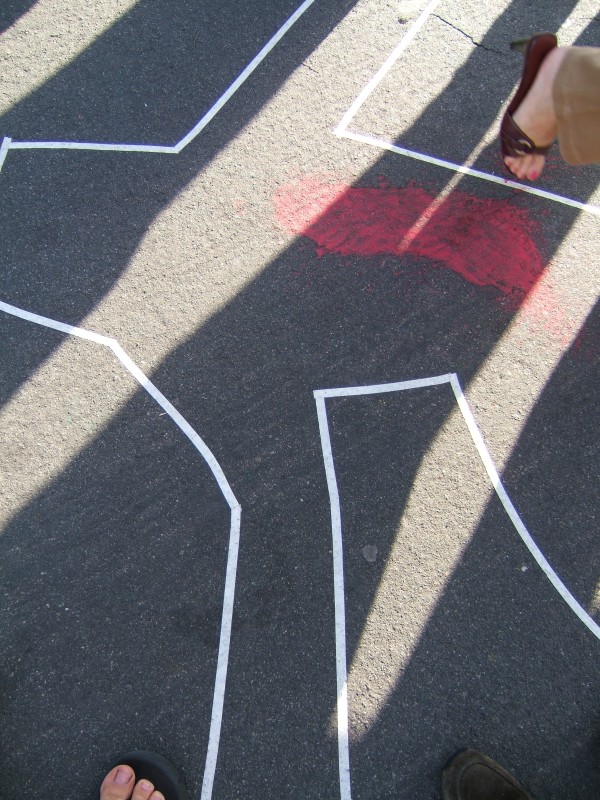 Chalk outline