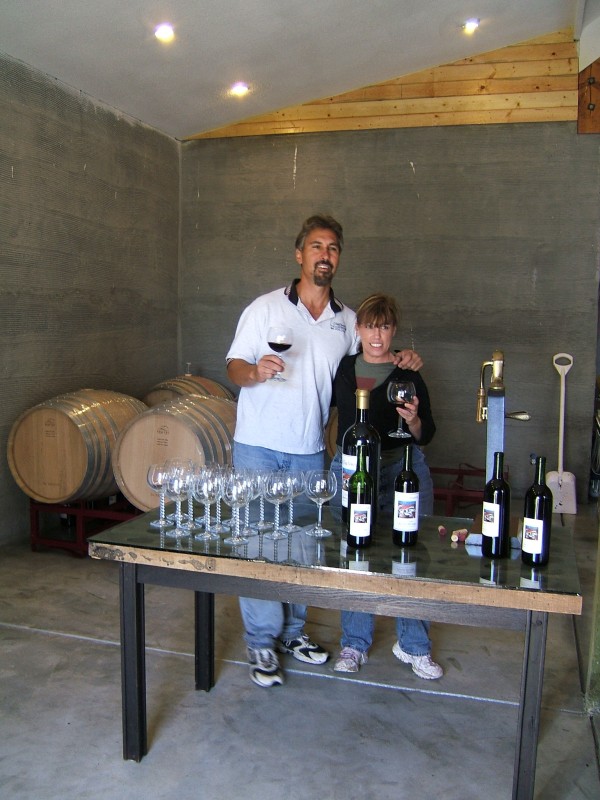 Mark and Sandy in their new winery