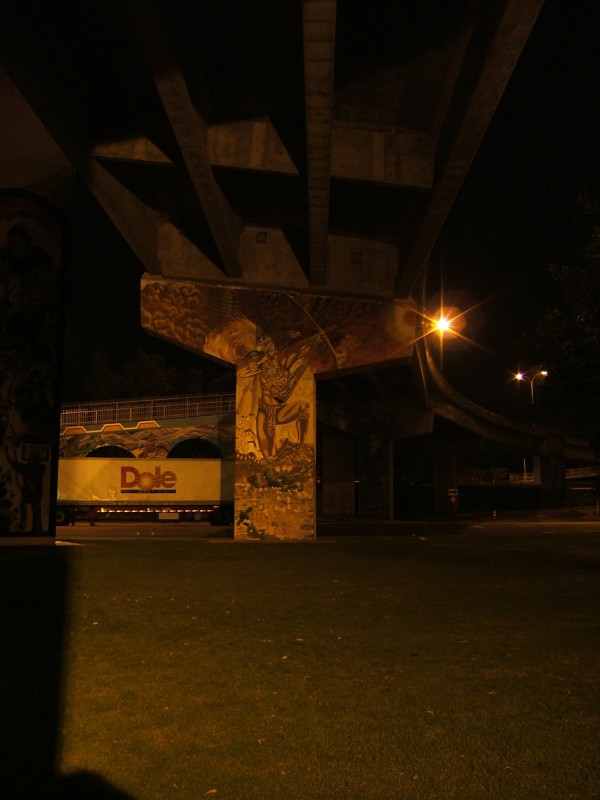 Chicano Park at night