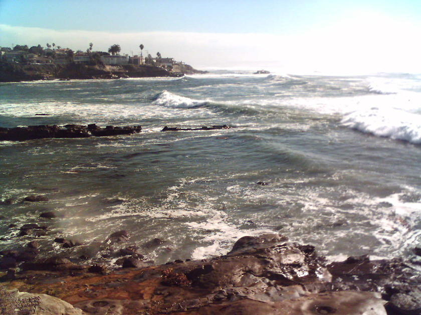 Storm surf in San Diego