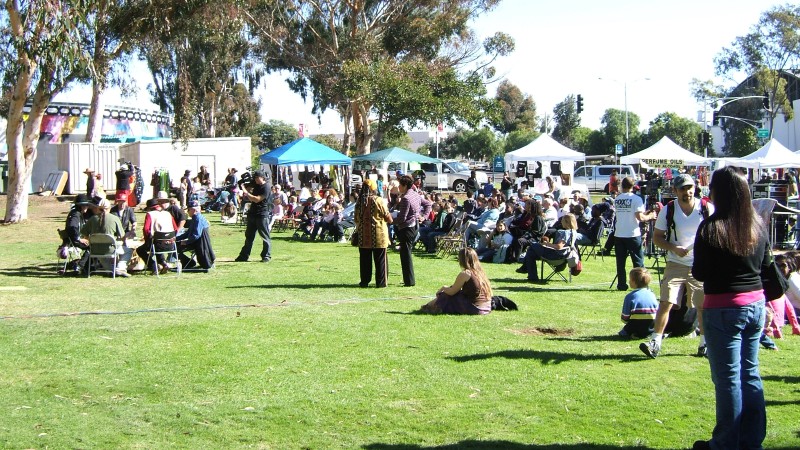 Native American drum circle