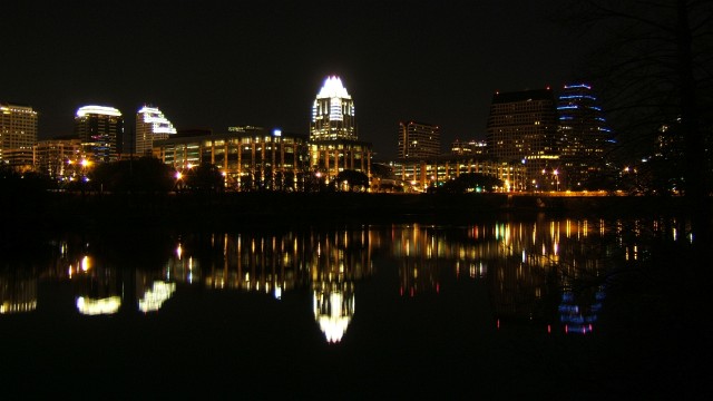 Downtown Austin at night