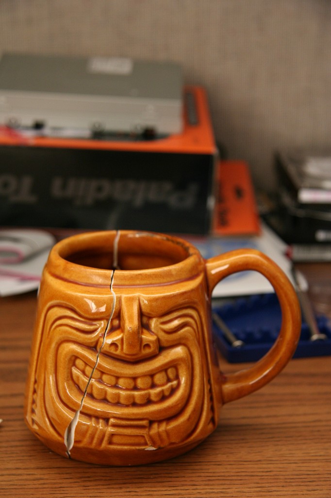 Broken tiki mug