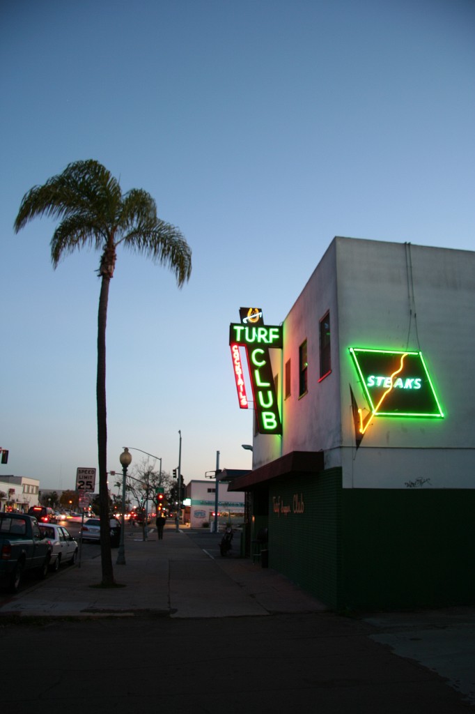 Turf Club at night