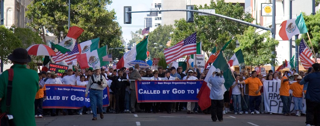 The second march gets ready to join up