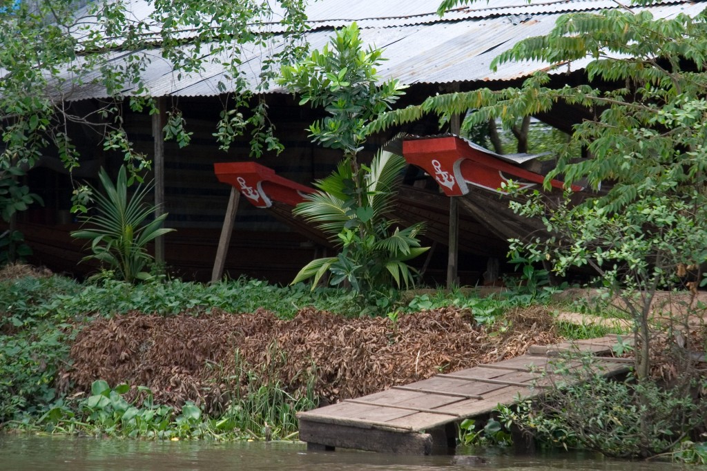 Peeking boats