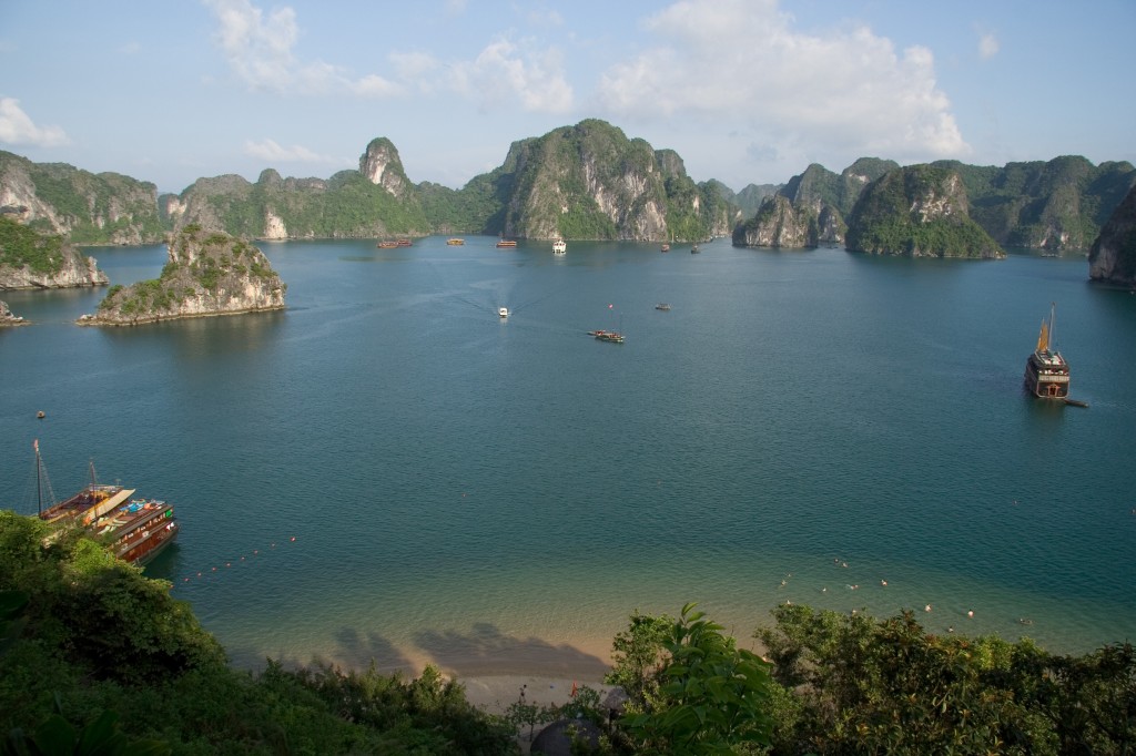 Looking down on Ha Long