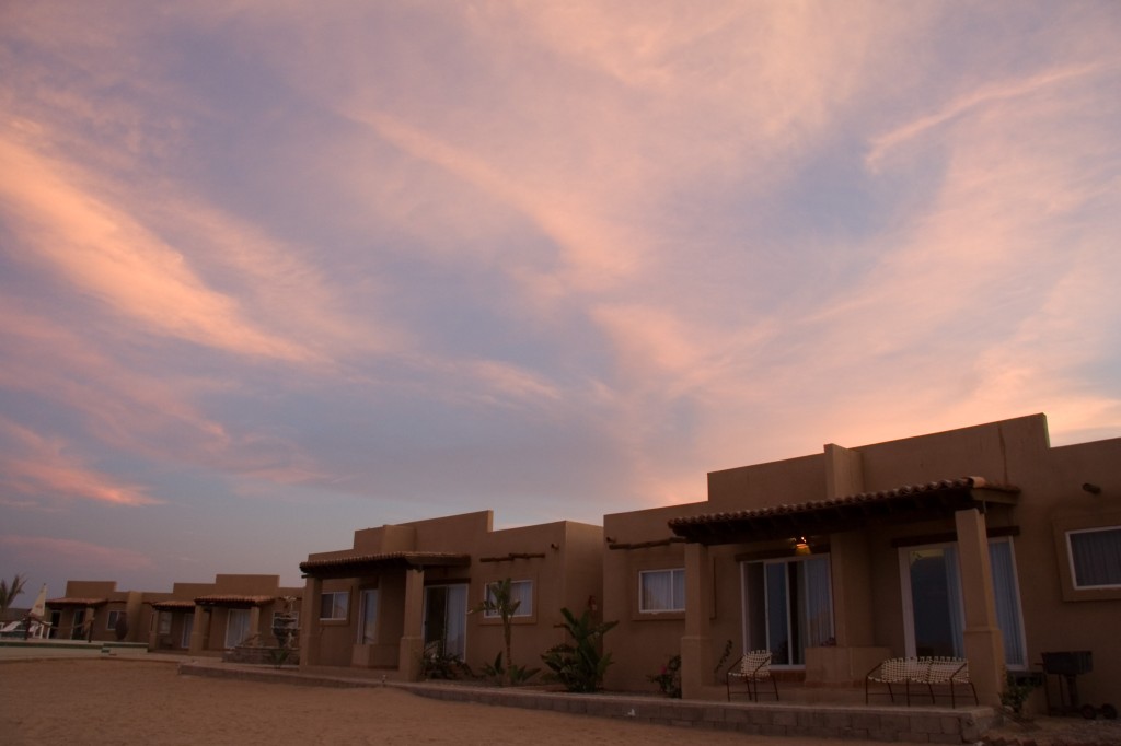 Sunset.  Bahía de los Angeles, Baja.