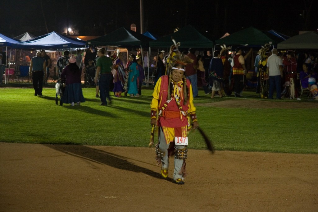 Elder returning from the memorial walk