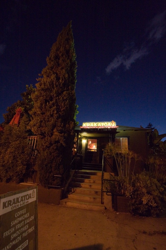 Krakatoa Cafe by night