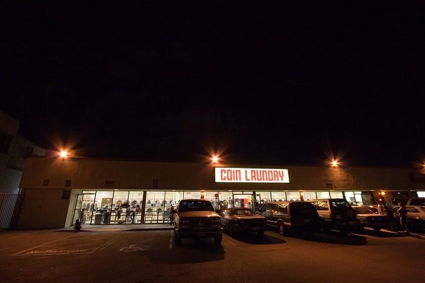 Coin Laundry on 25th Street by night