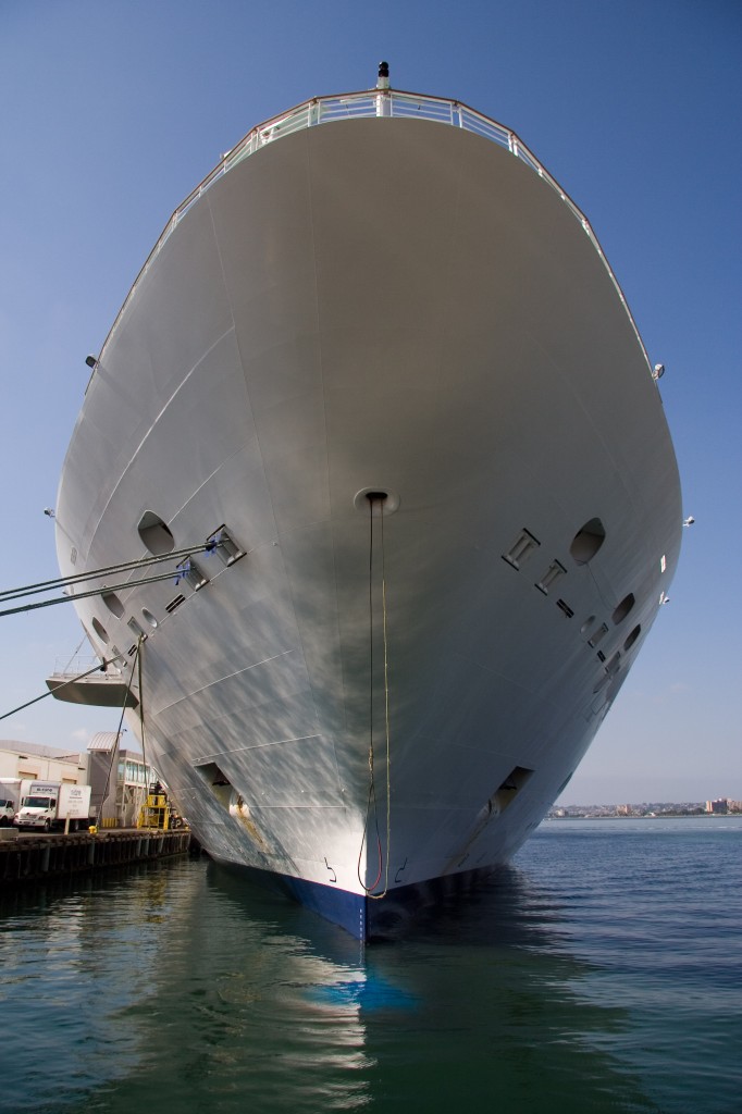 Cruise ship docked