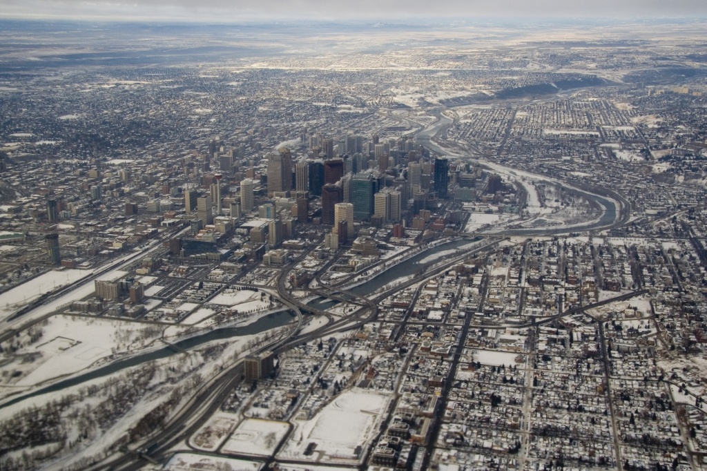 Calgary from the air