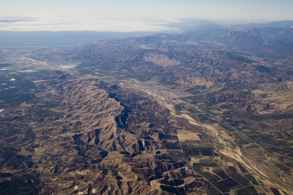 Hills and farmland north of LA