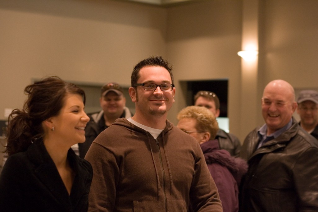 Greg and Brooke at rehearsal