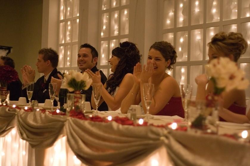 Wedding party table