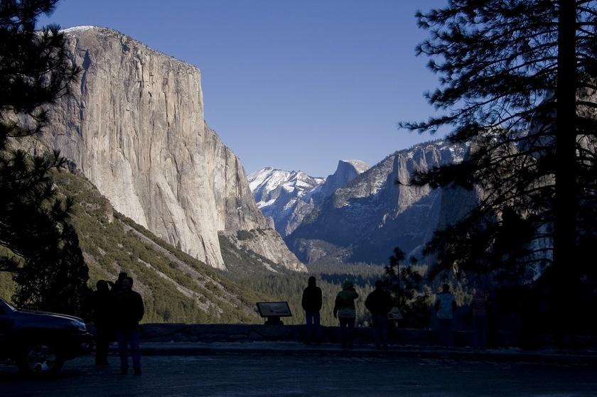 Silhouettes on the Wawona Tunnel Overlook