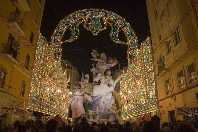 Falla Sueca-Literato Azorin IluminaciÃ³n