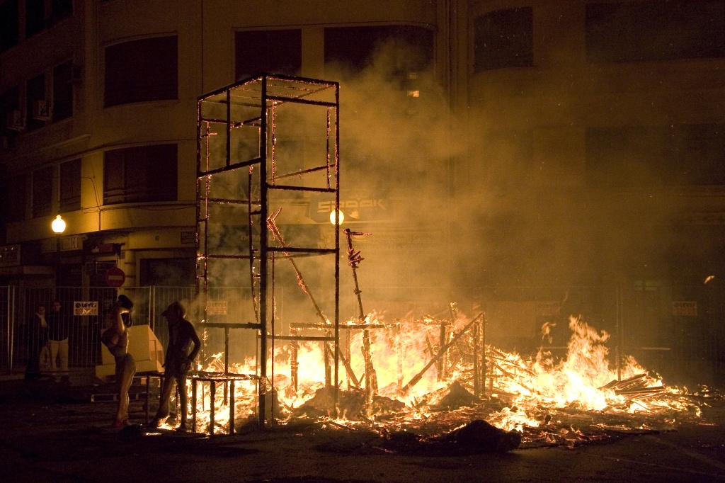 Remains of a falla crema