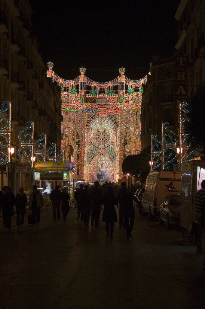 Iluminación Falla Sueca-Literato Azorín