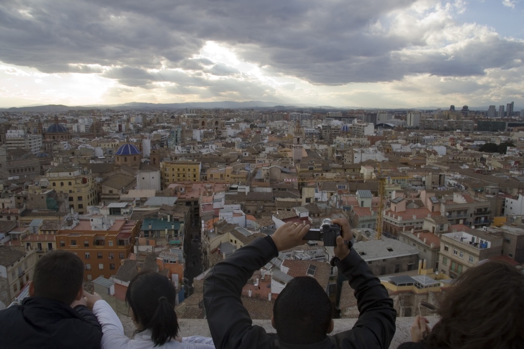 View from the top of Catedral de Santa María de Valencia