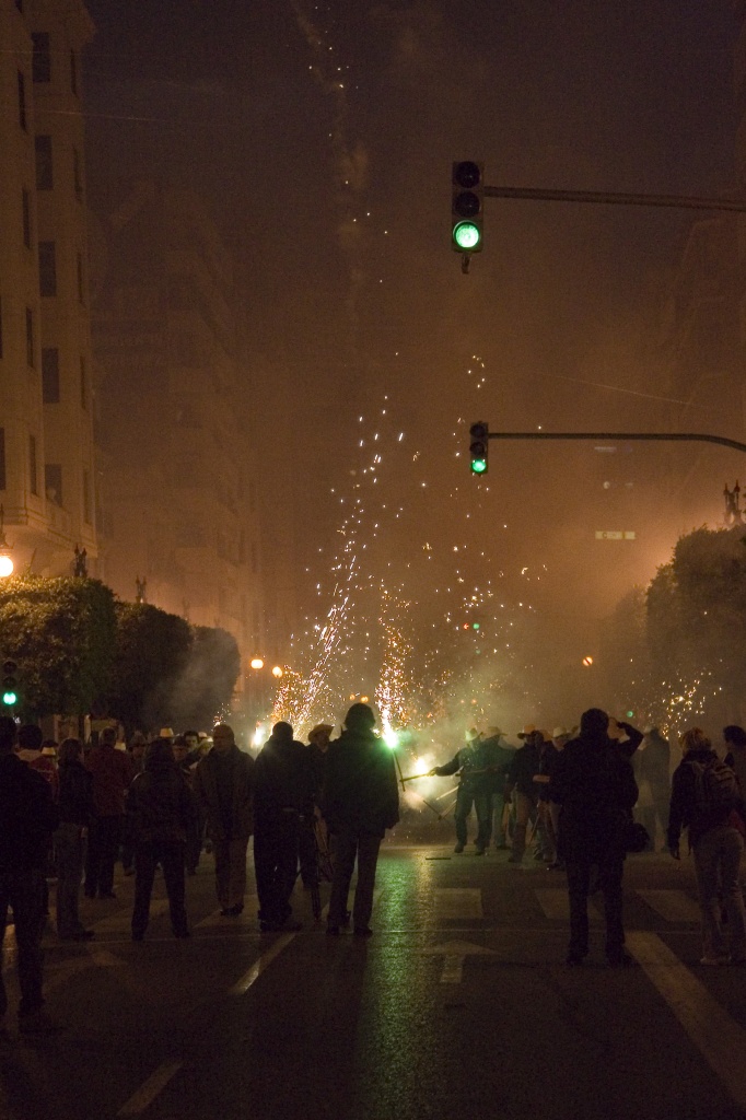 Fireworks from the parade