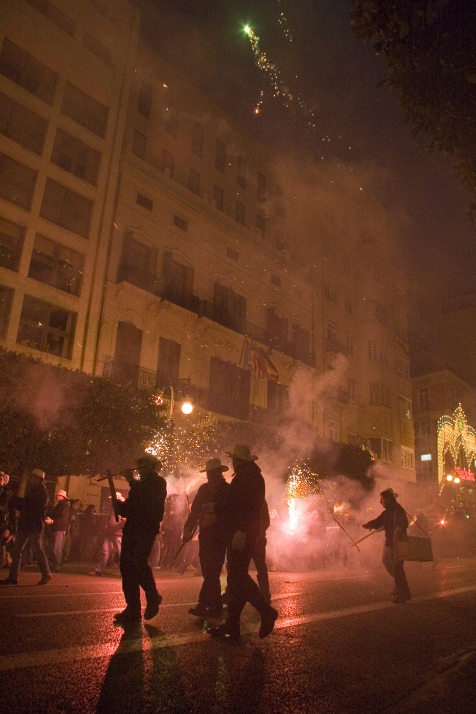 Hand held fireworks launching