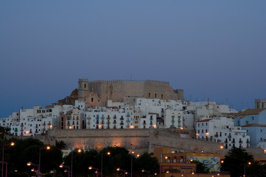 Peñíscola at dusk