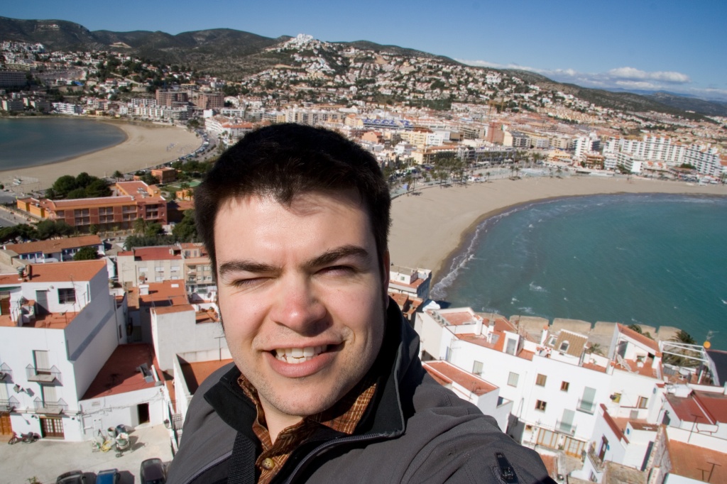 Chris at the top of Castell de Peñíscola