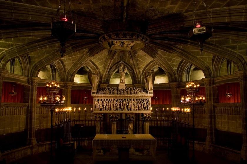 Tomb of Eulalia in the crypt