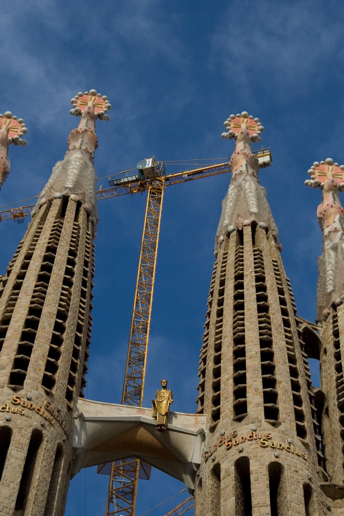 Sagrada Família towers and bridge