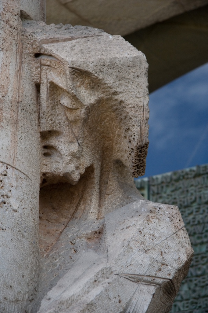 Sculpture of Christ near the Passion doors