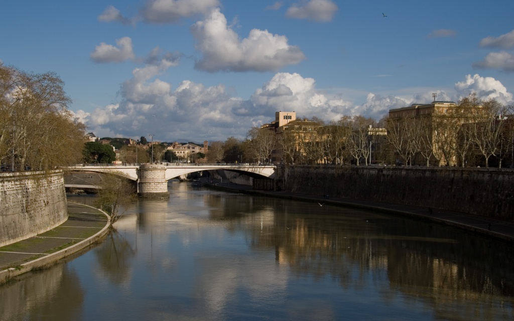 Reflections on the Tiber River