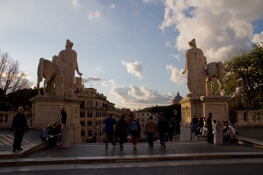 Looking out from Plazza del Campidoglio