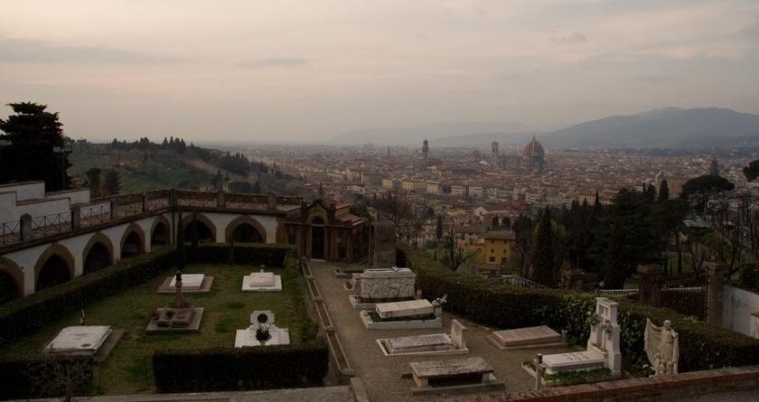 Florence and cemfrom Basilica di San Miniato al Monte