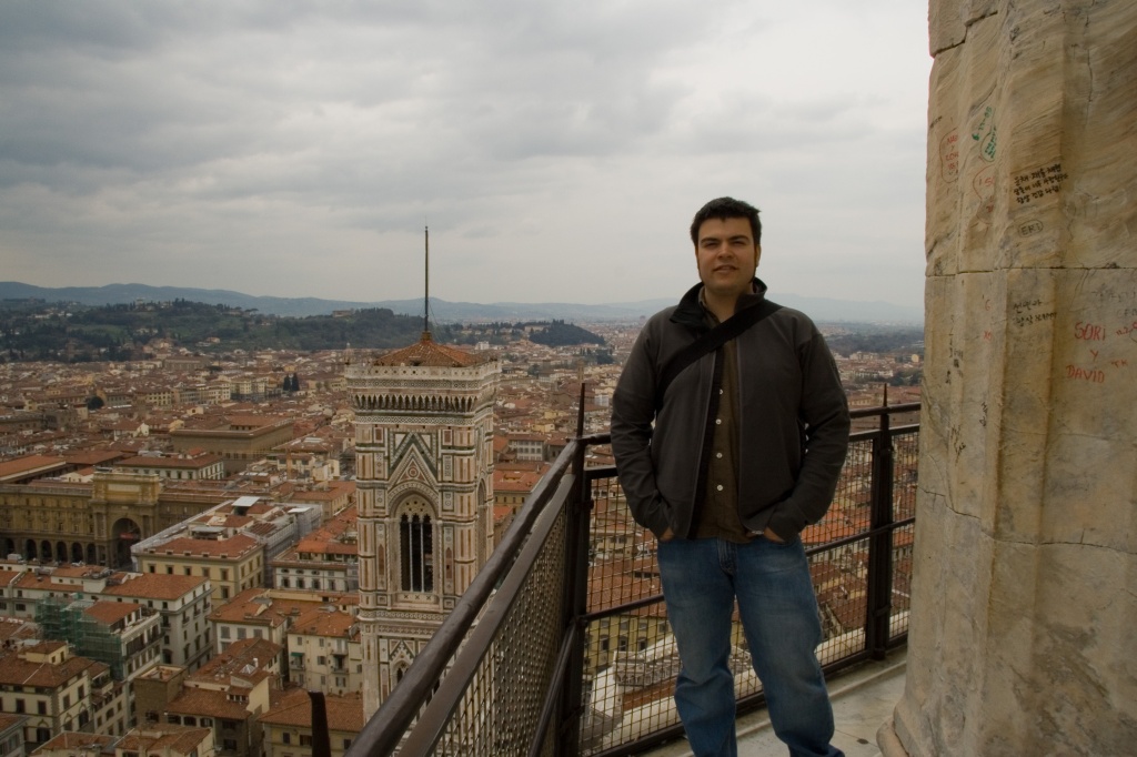 Chris at the top of the Duomo