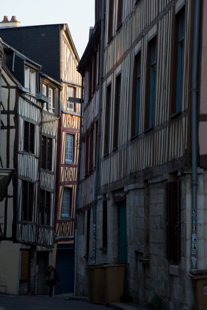 Rouen's half-timbered medieval houses