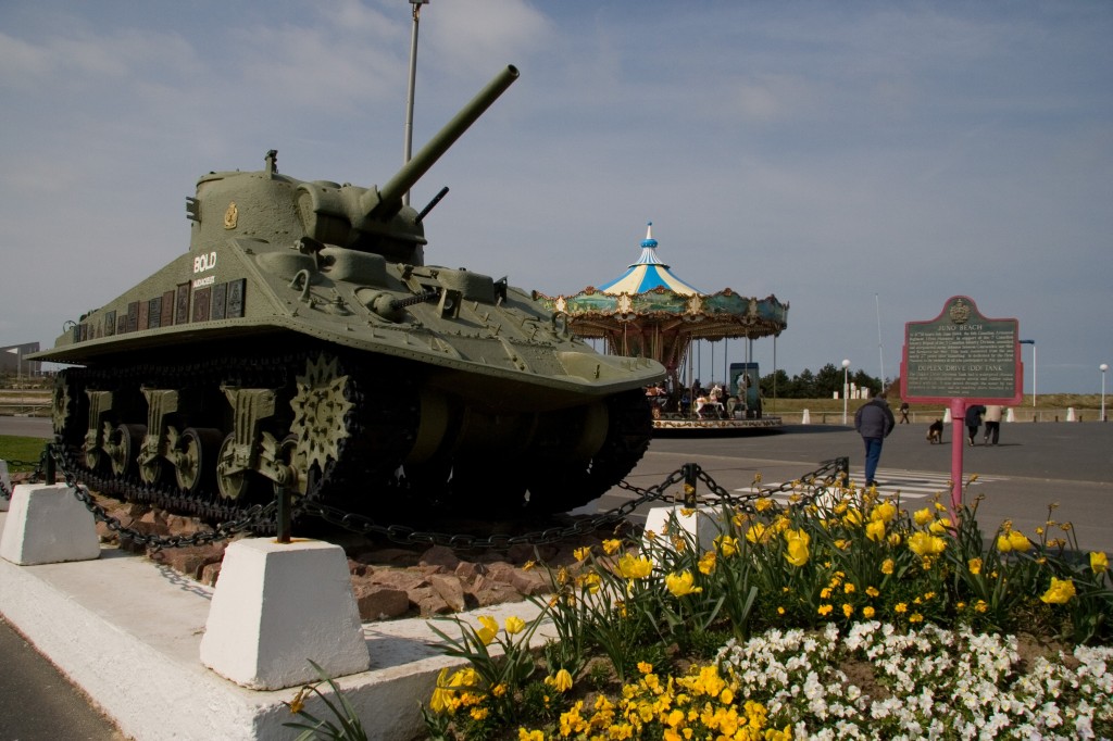 Juno Beach tank and carousel