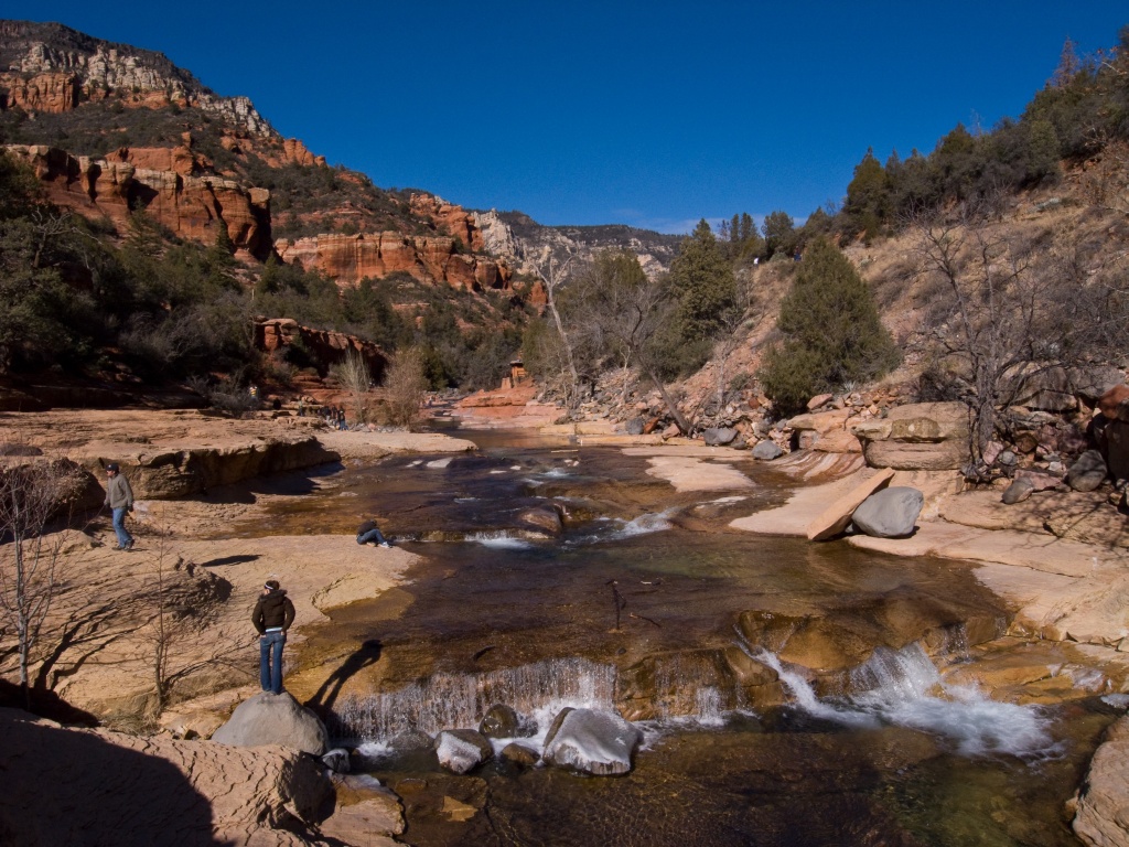 Slide Rock in the winter