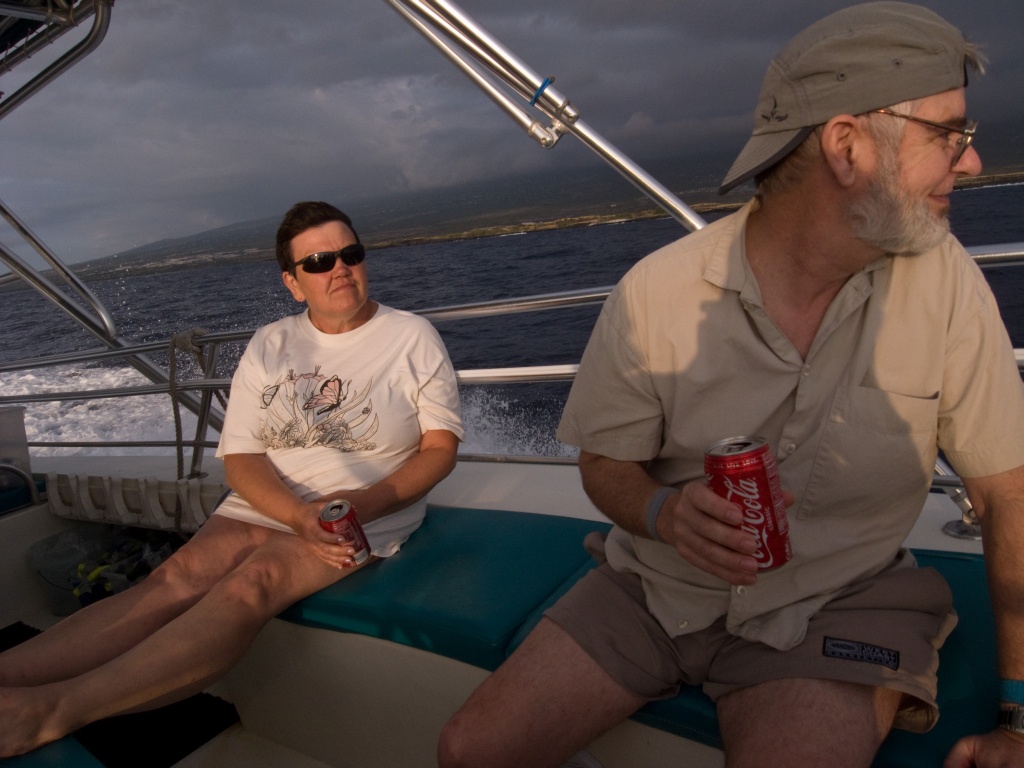 Mom & Dad on the boat