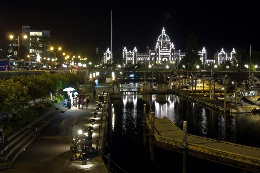 Victoria Harbour at night