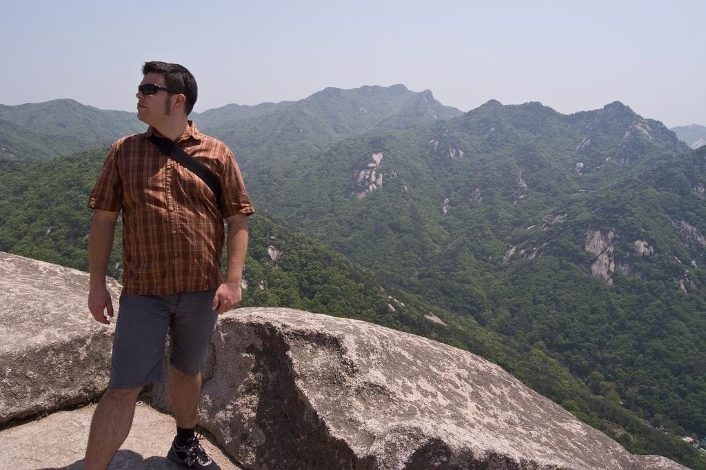 Chris on Wonhyobong peak