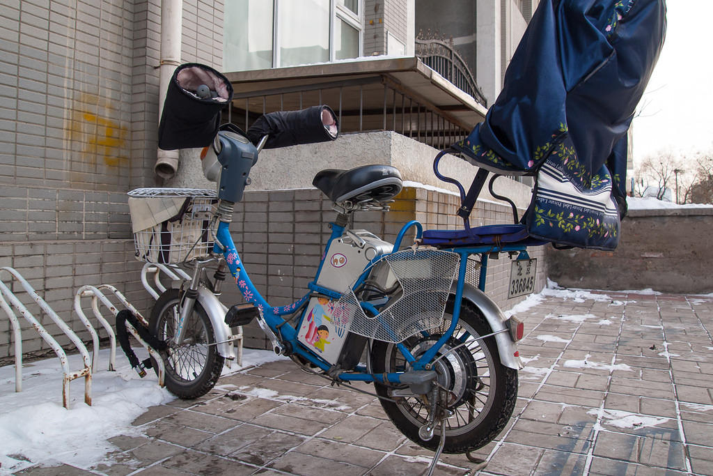 A typical winterized electric bike