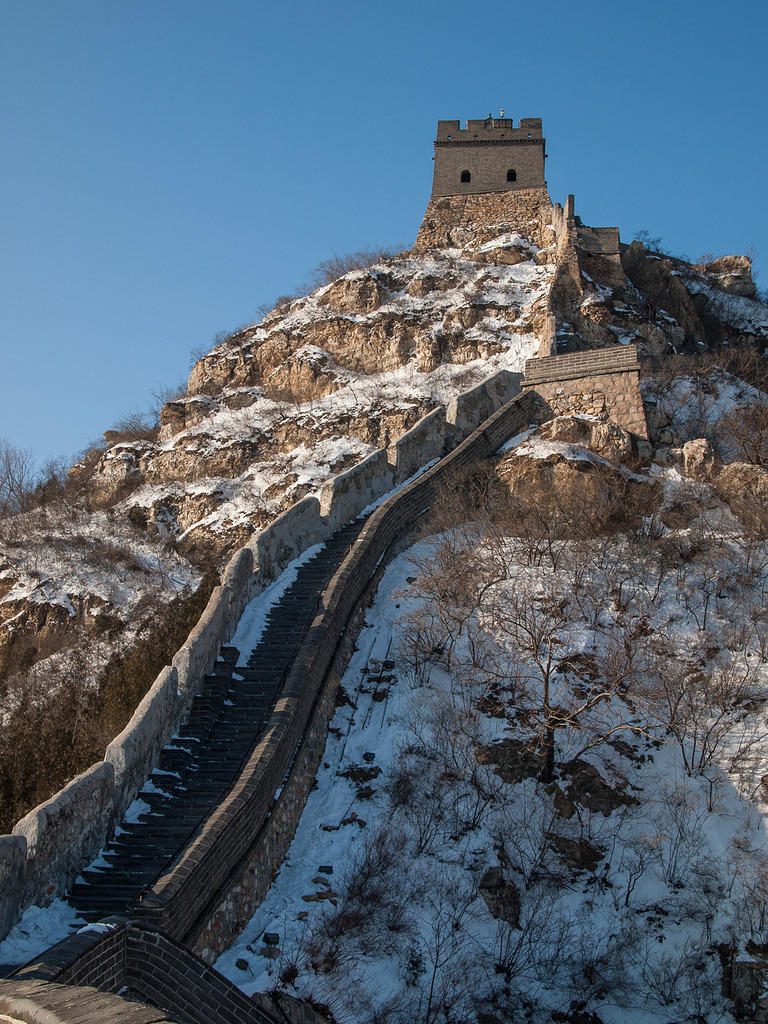 A steep section of the Juyong wall