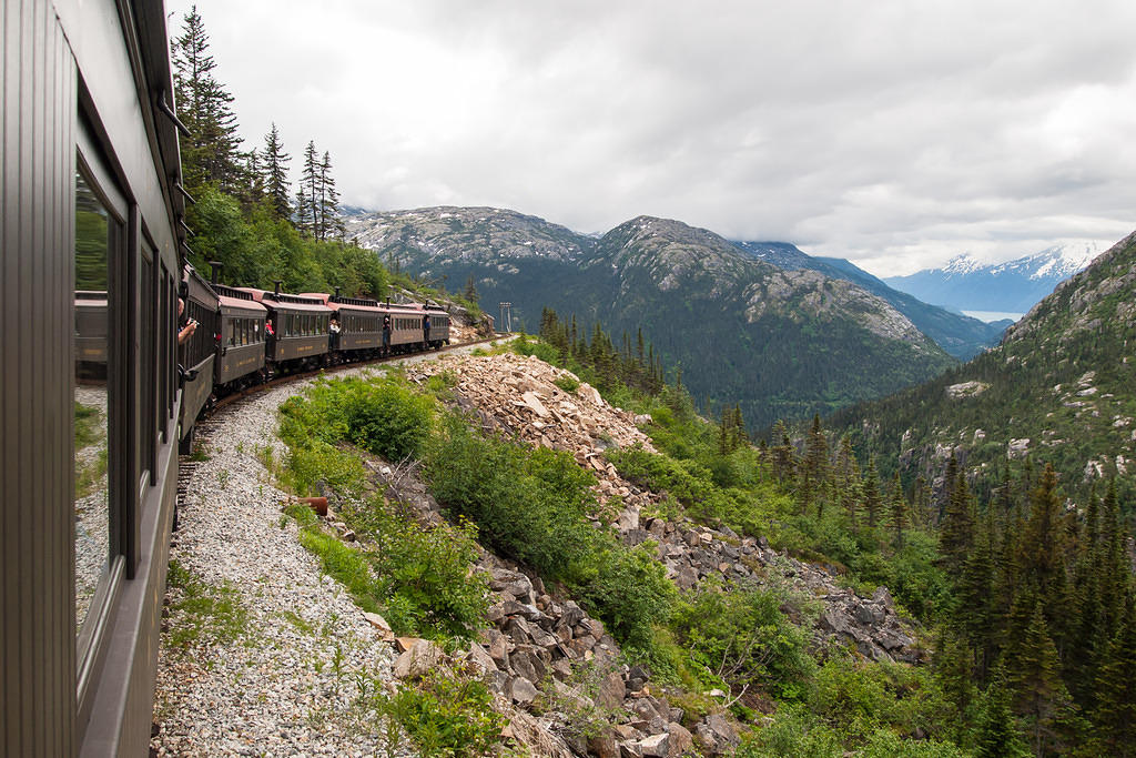 Looking back down the valley at Skagway