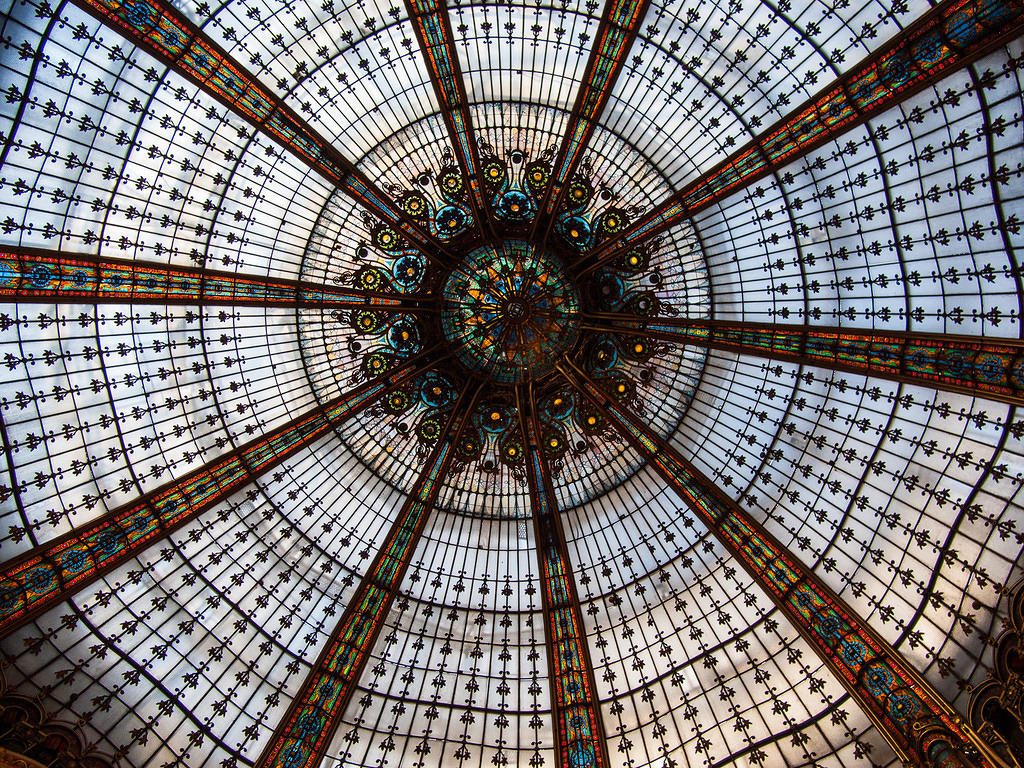 Roof detail for Galeries Lafayette